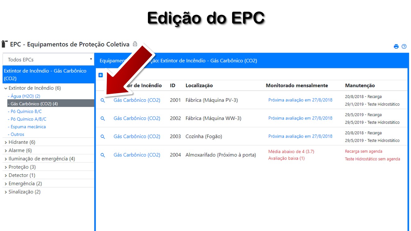 Edição do EPC