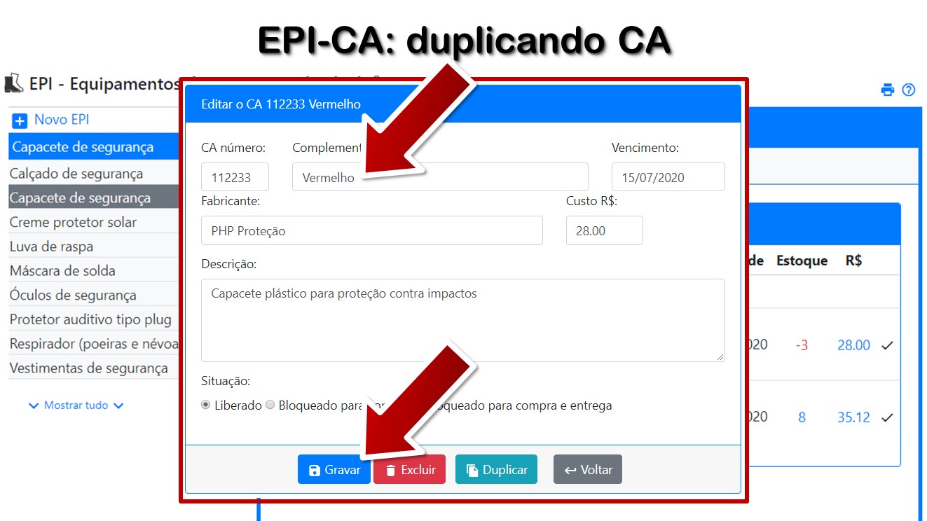 EPI-CA: duplicando CA